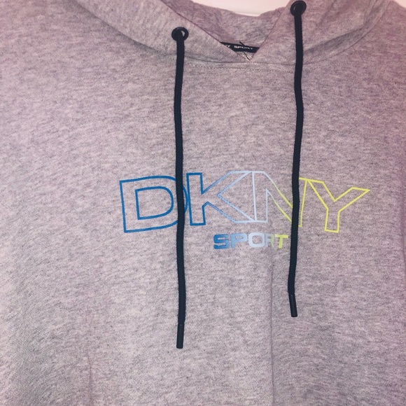 DKNY Sport cropped hoodie (L) - Picture 3 of 6